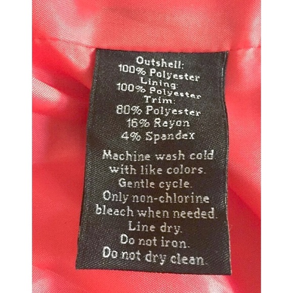 ✨ ROCK & REPUBLIC Raspberry Funnel-Neck Moto Jacket — Size 14 - Picture 7 of 7